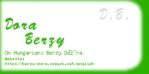 dora berzy business card